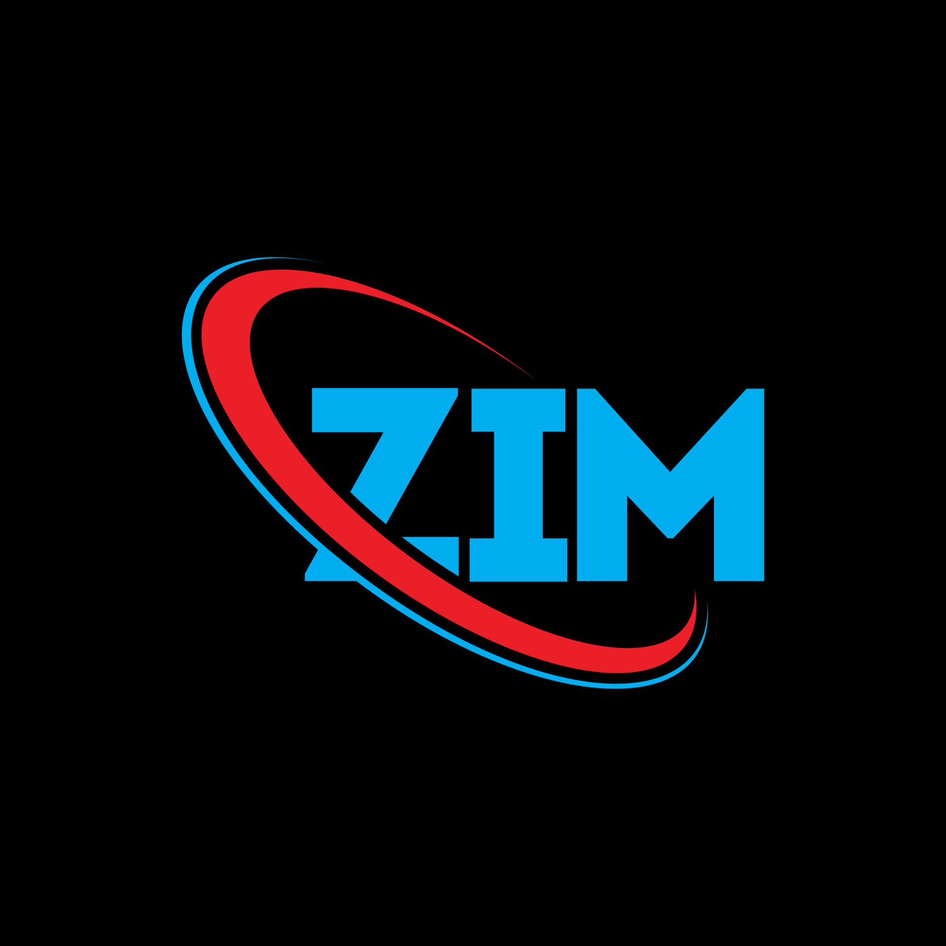 ZIM logo. ZIM letter. ZIM letter logo design. Initials ZIM logo linked
