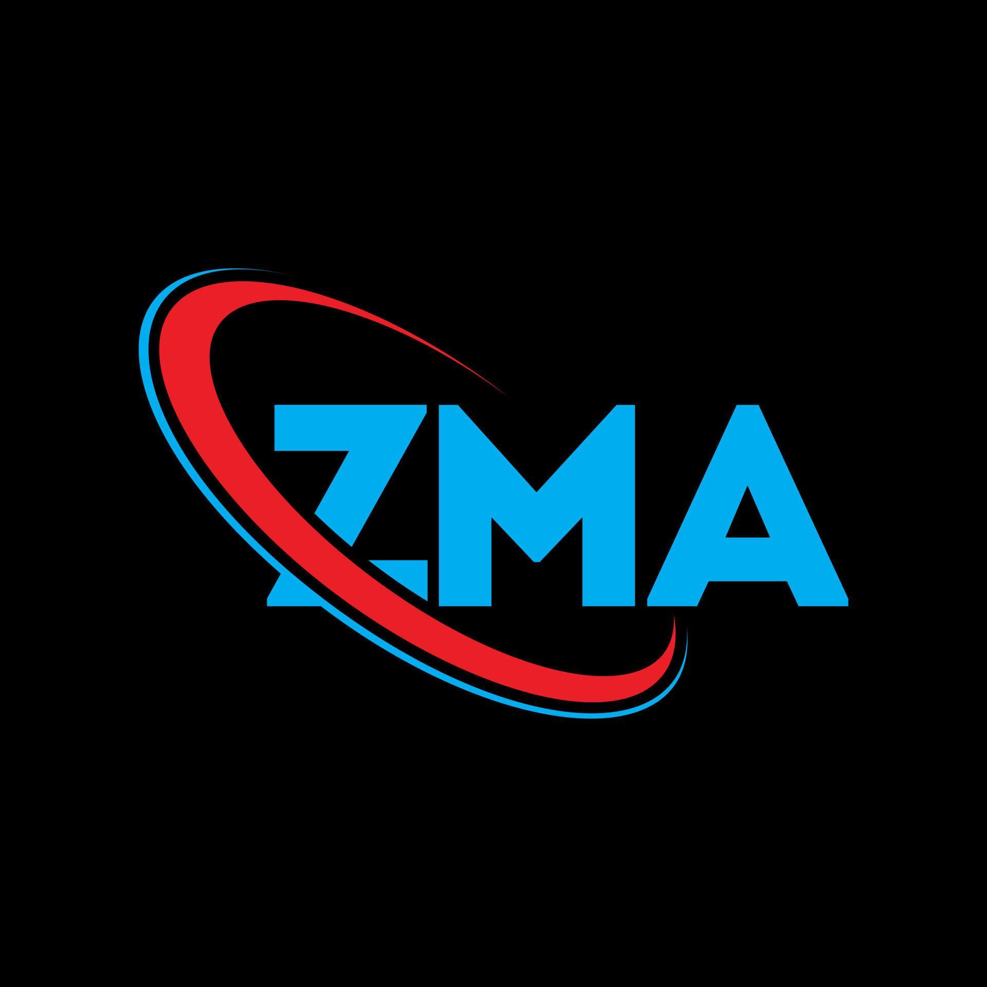 logotipo de zma. letra zma. diseño del logotipo de la letra zma