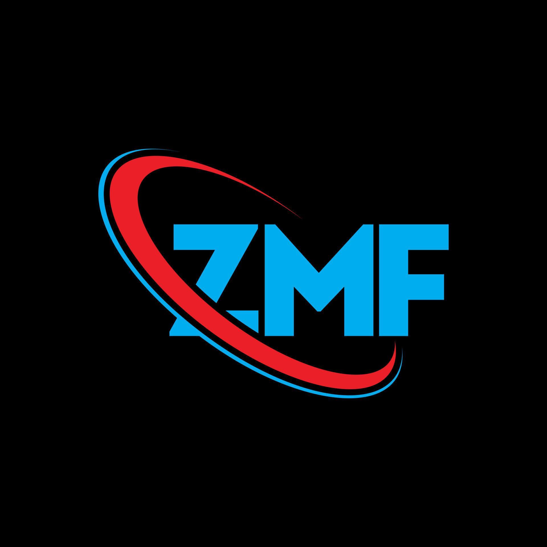 ZMF logo. ZMF letter. ZMF letter logo design. Initials ZMF logo linked