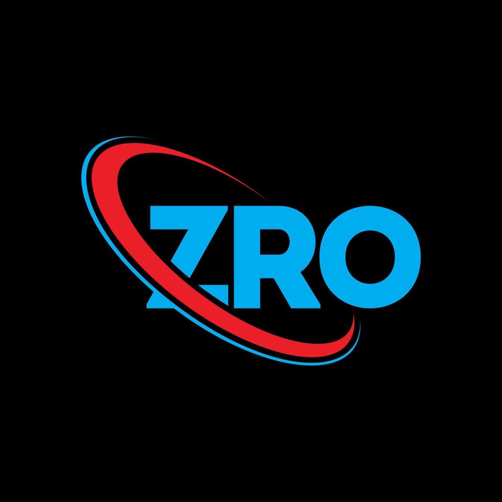 ZRO logo. ZRO letter. ZRO letter logo design. Initials ZRO logo linked with circle and uppercase monogram logo. ZRO typography for technology, business and real estate brand. vector
