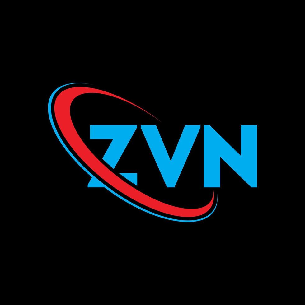 ZVN logo. ZVN letter. ZVN letter logo design. Initials ZVN logo linked with circle and uppercase monogram logo. ZVN typography for technology, business and real estate brand. vector