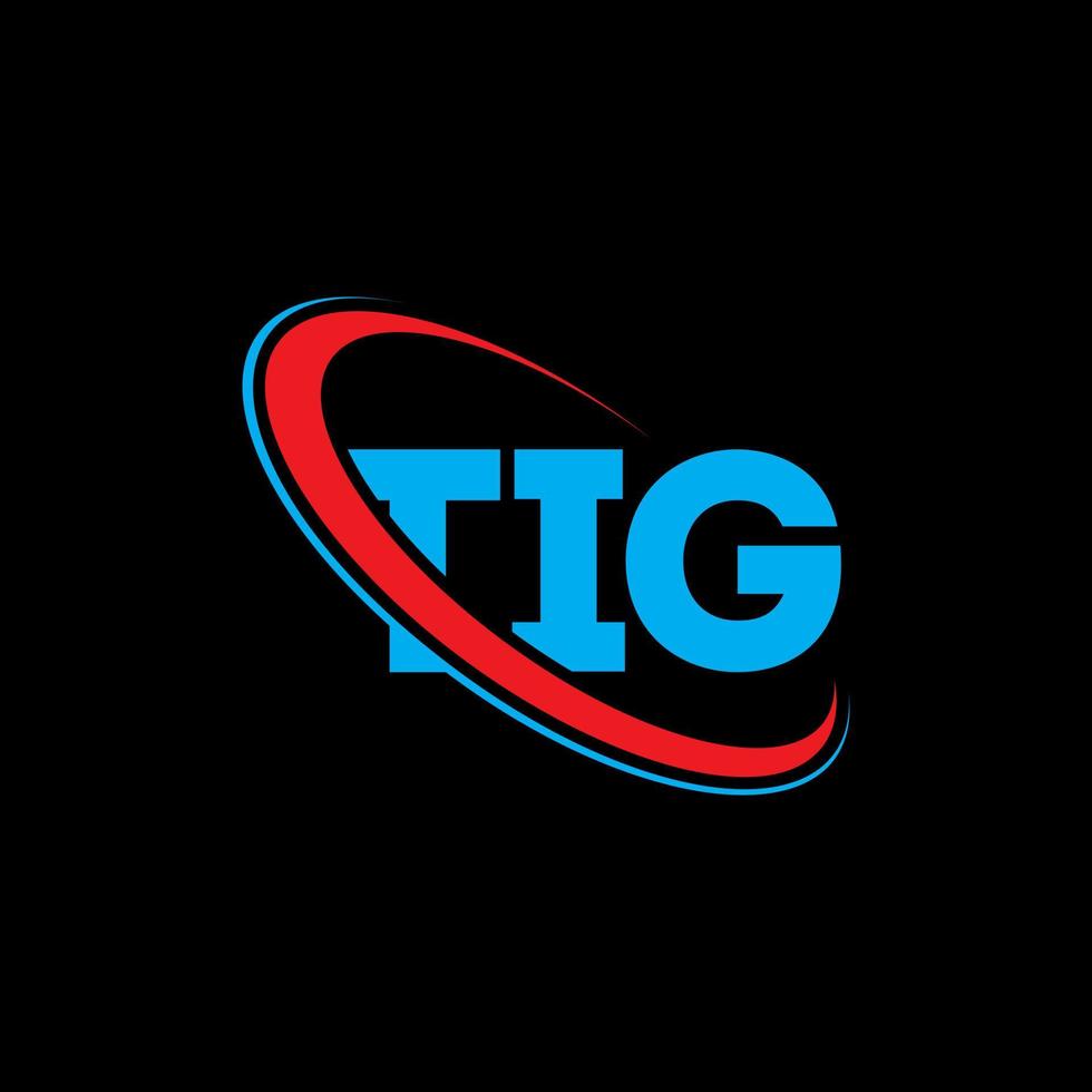 TIG logo. TIG letter. TIG letter logo design. Initials TIG logo linked