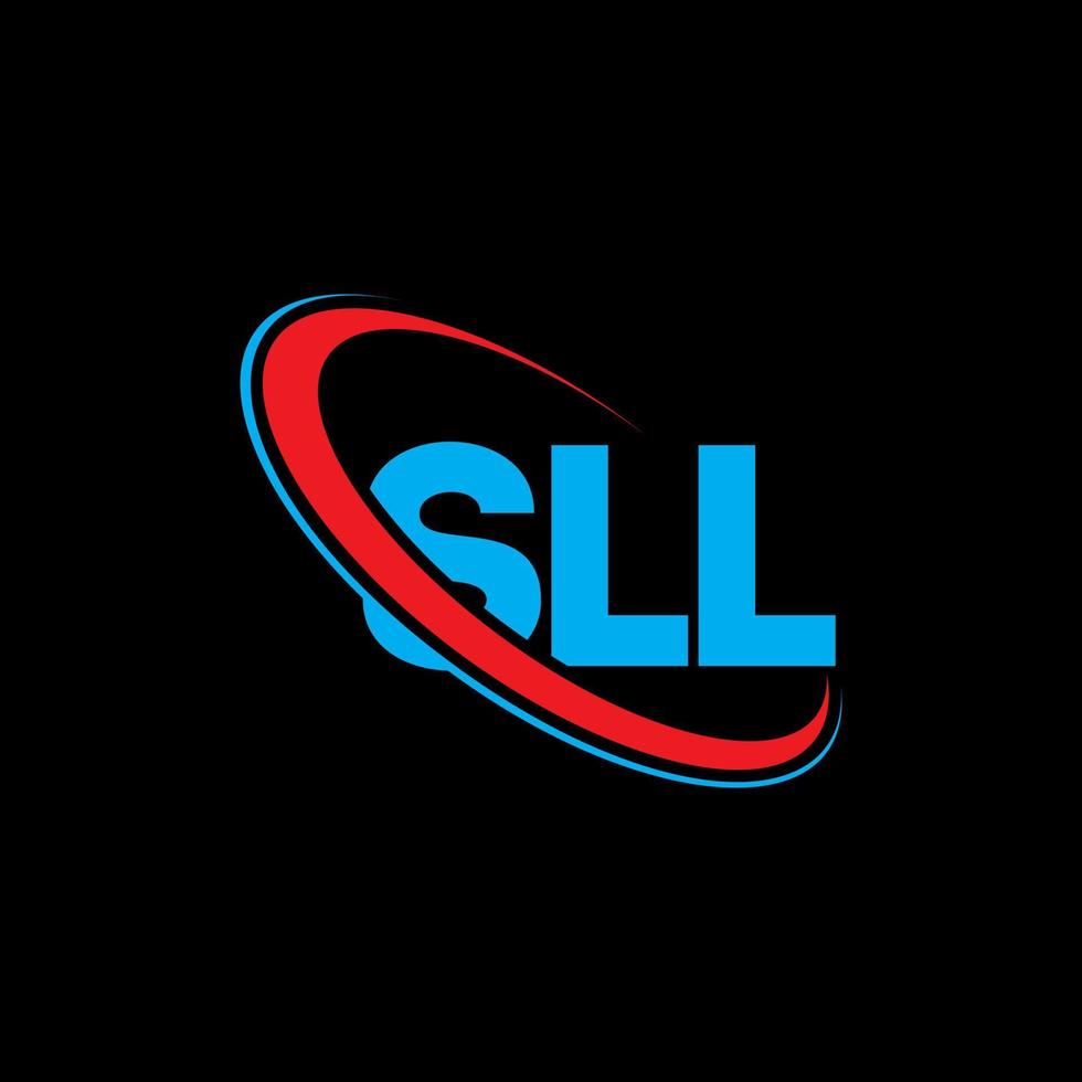 SLL logo. SLL letter. SLL letter logo design. Initials SLL logo linked with circle and uppercase monogram logo. SLL typography for technology, business and real estate brand. vector