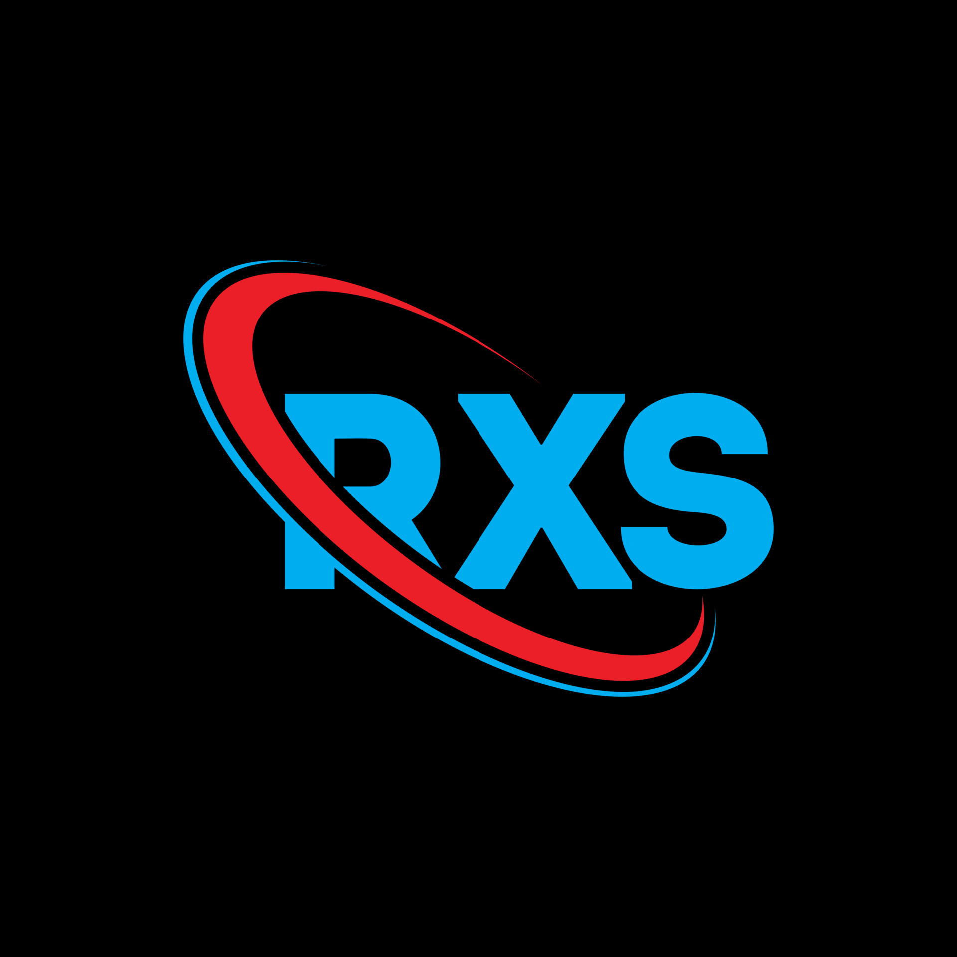 RXS logo. RXS letter. RXS letter logo design. Initials RXS logo linked