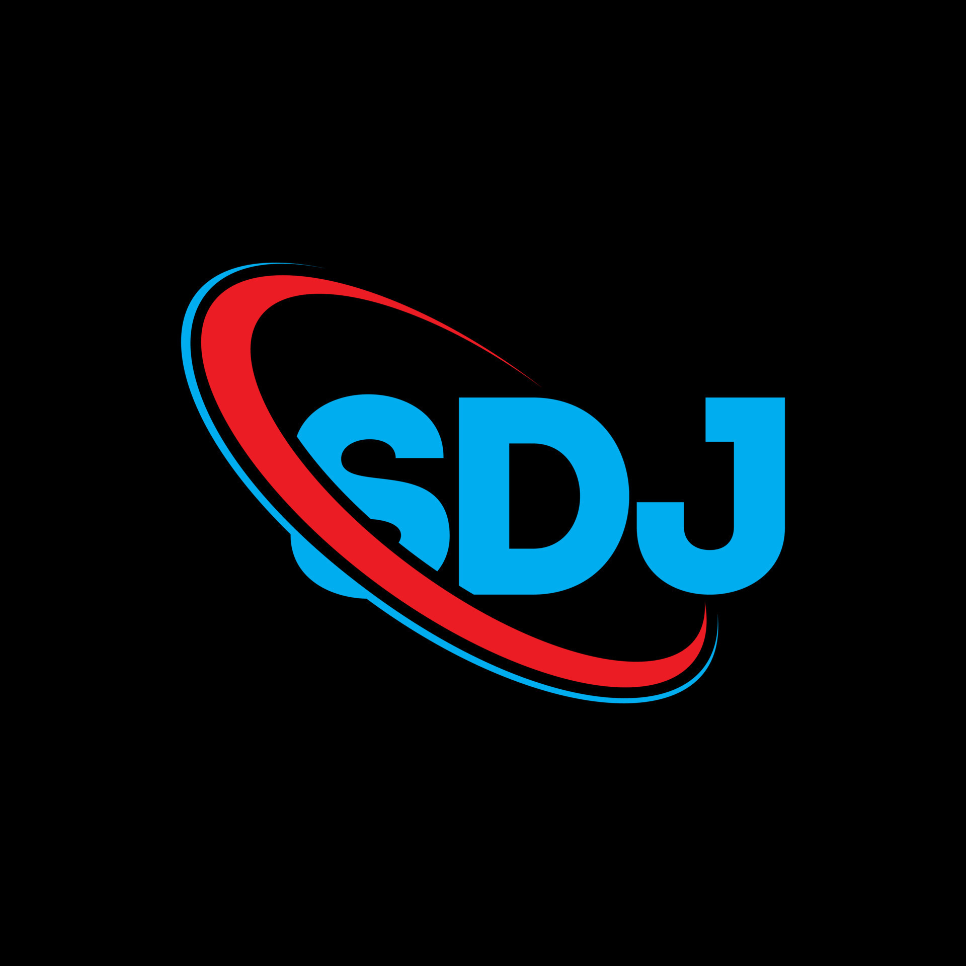 logotipo de sdj. letra sdj. diseño del logotipo de la letra sdj