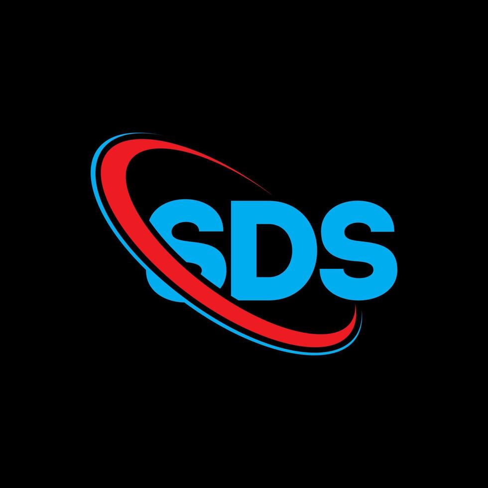 SDS logo. SDS letter. SDS letter logo design. Initials SDS logo linked