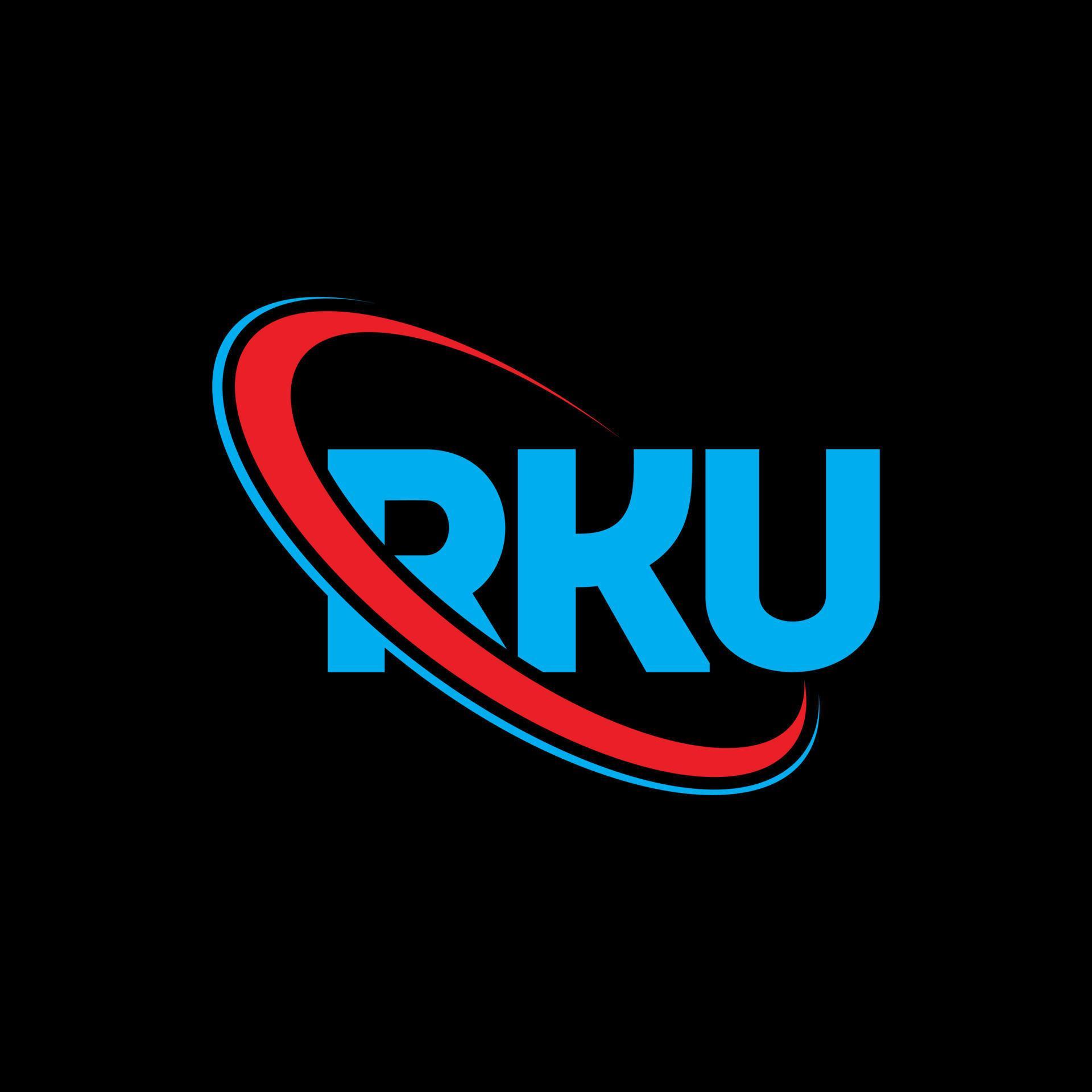 RKU logo. RKU letter. RKU letter logo design. Initials RKU logo linked