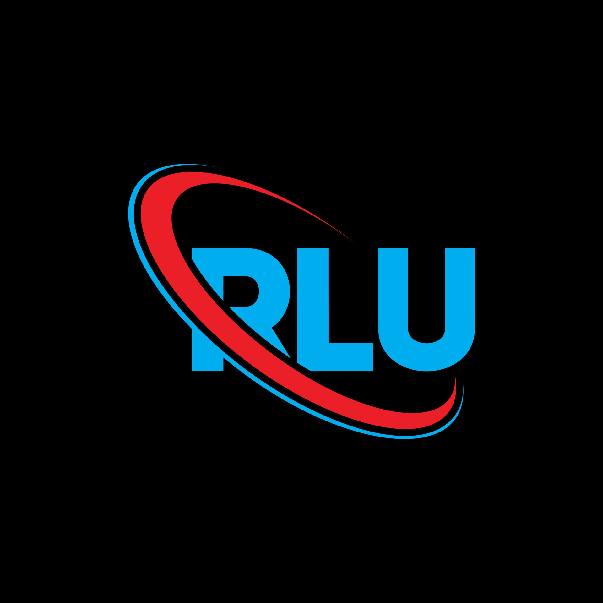 logotipo de rlu. letra rlu. diseño del logotipo de la letra rlu