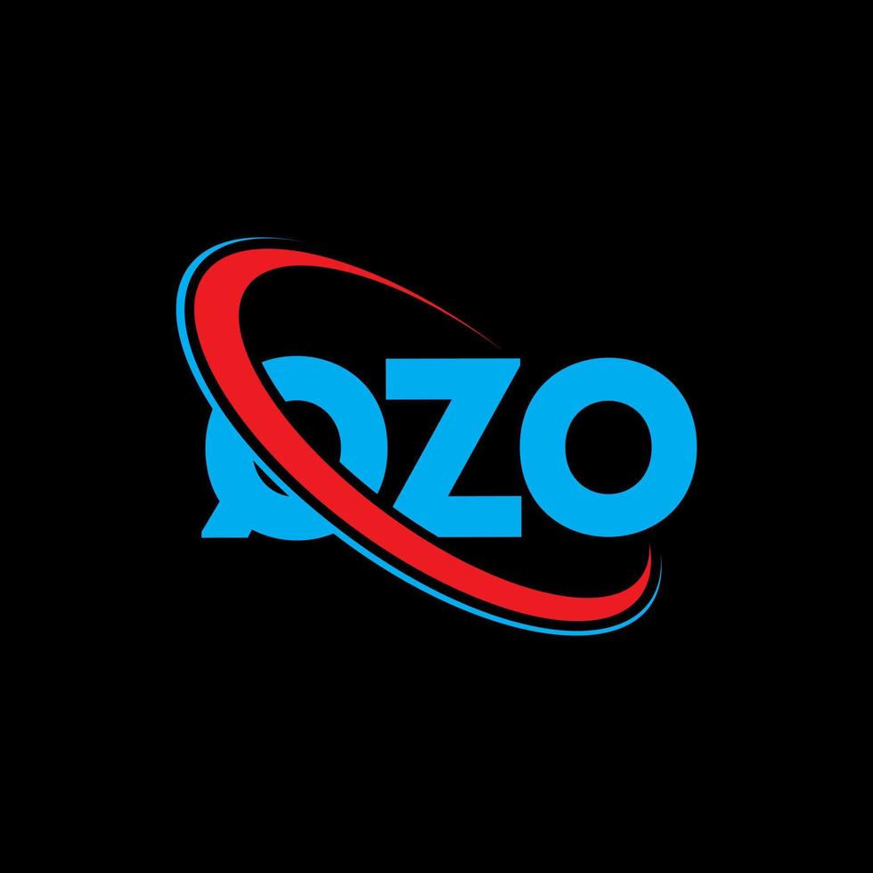 logotipo qzo. qzo carta. diseño del logotipo de la letra qzo. Iniciales del logotipo qzo vinculado con el círculo y el logotipo del monograma en mayúsculas. tipografía qzo para tecnología, negocios y marca inmobiliaria. vector