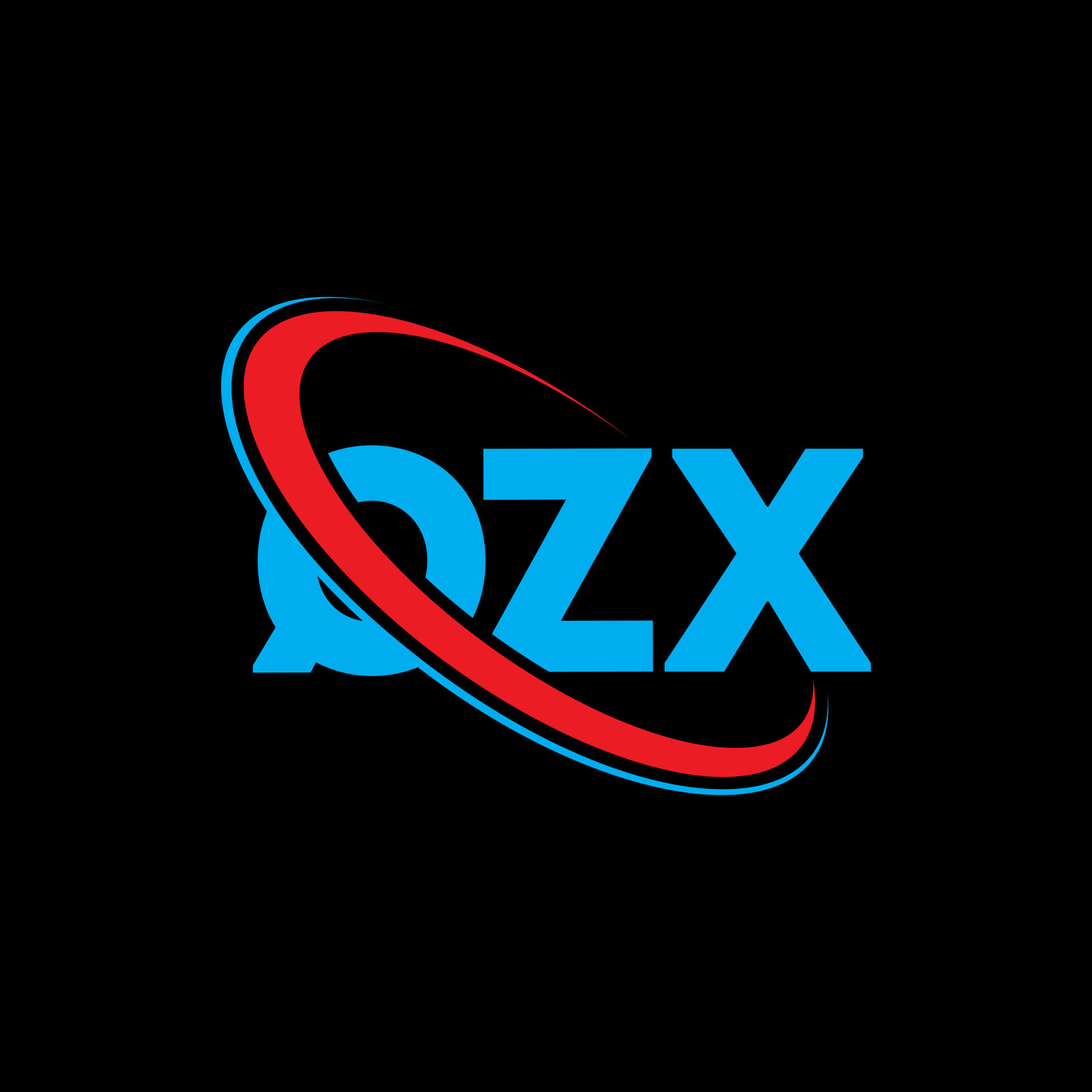 QZX logo. QZX letter. QZX letter logo design. Initials QZX logo linked