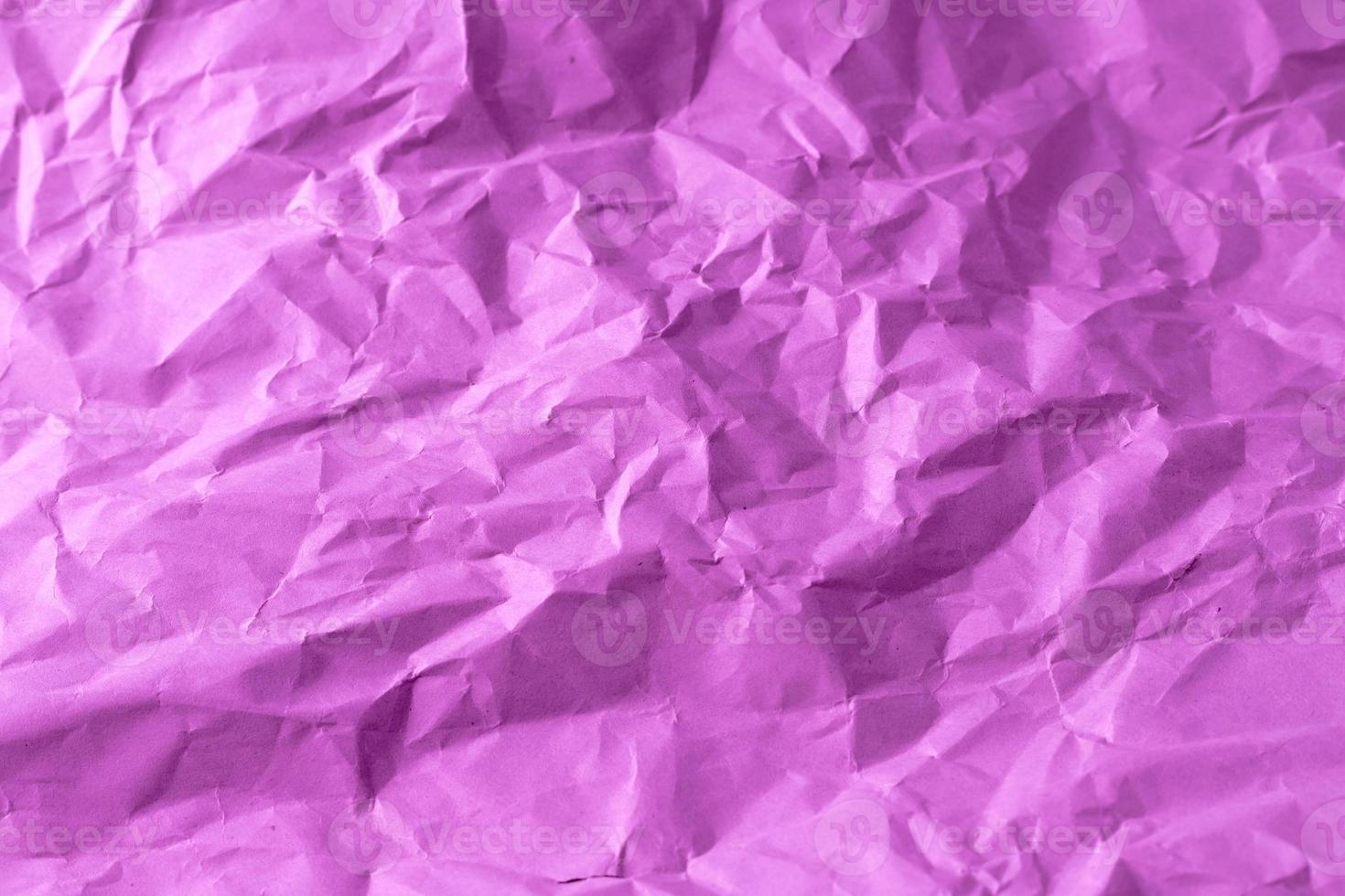 Purple crumpled paper photo