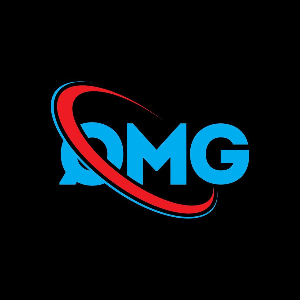 QMG logo. QMG letter. QMG letter logo design. Initials QMG logo linked with circle and uppercase monogram logo. QMG typography for technology, business and real estate brand. vector