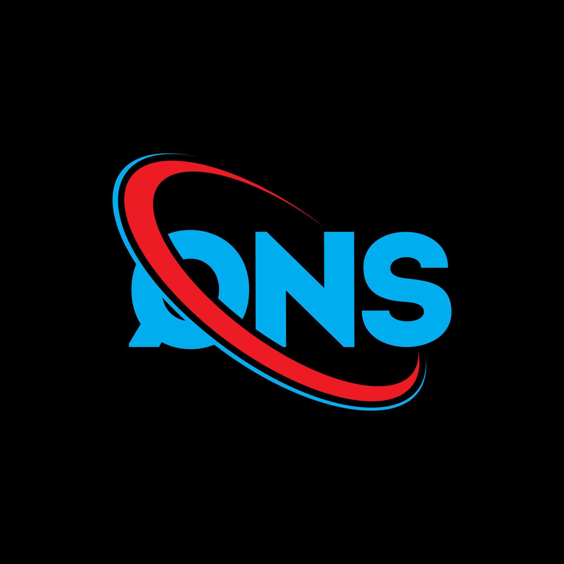 QNS logo. QNS letter. QNS letter logo design. Initials QNS logo linked