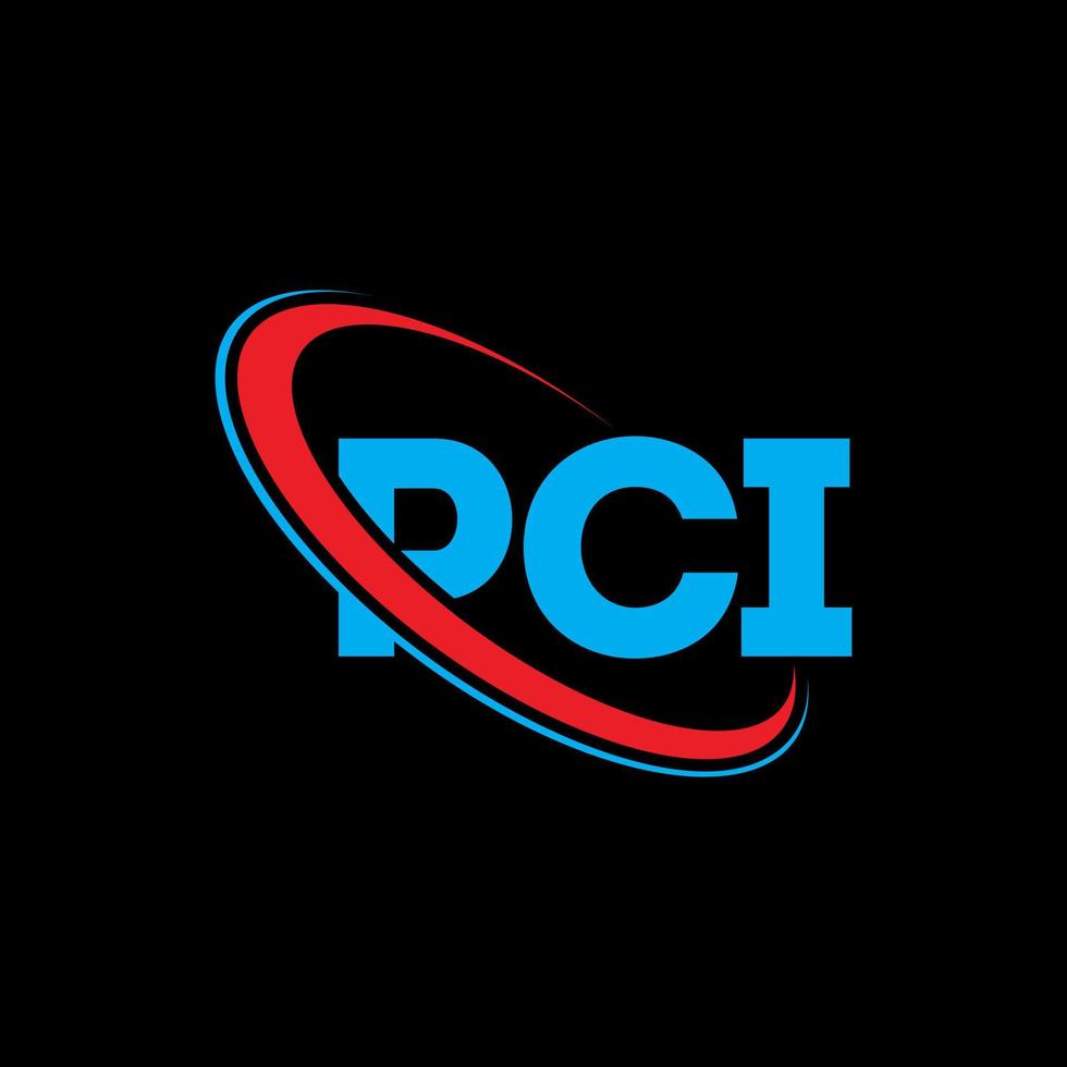 PCI logo. PCI letter. PCI letter logo design. Initials PCI logo linked with circle and uppercase monogram logo. PCI typography for technology, business and real estate brand. vector