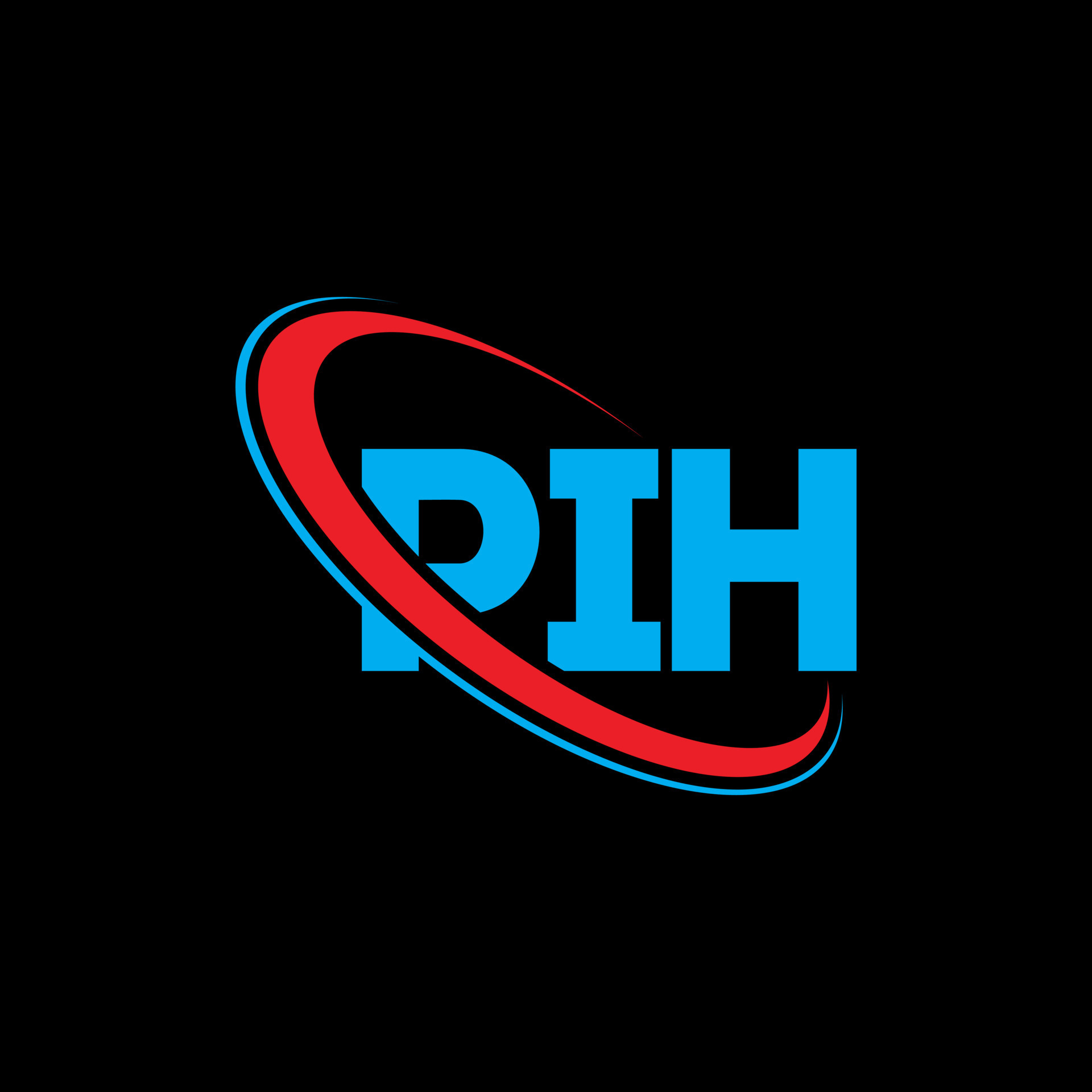 PIH logo. PIH letter. PIH letter logo design. Initials PIH logo linked