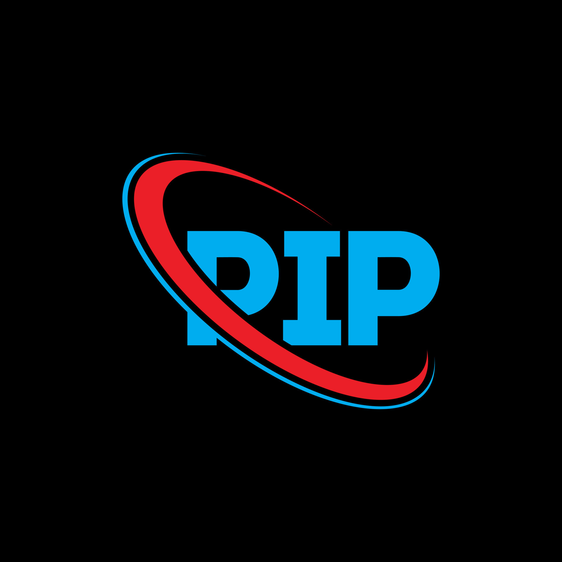 logotipo de pipa letra de pipa diseño del logotipo de la letra pip