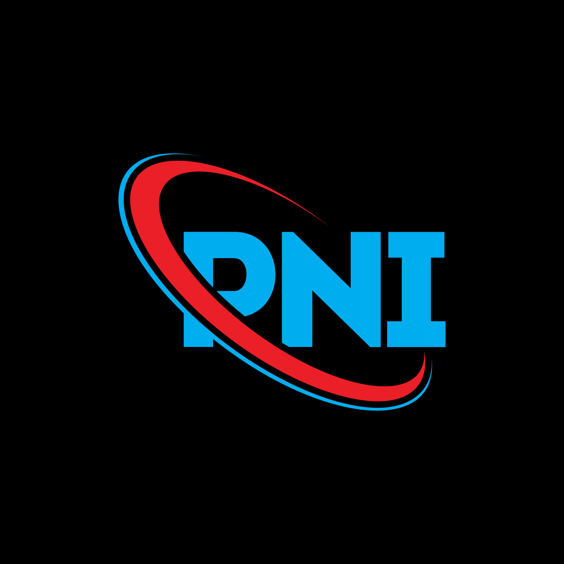 logotipo de pni. carta pni. diseño del logotipo de la letra pni