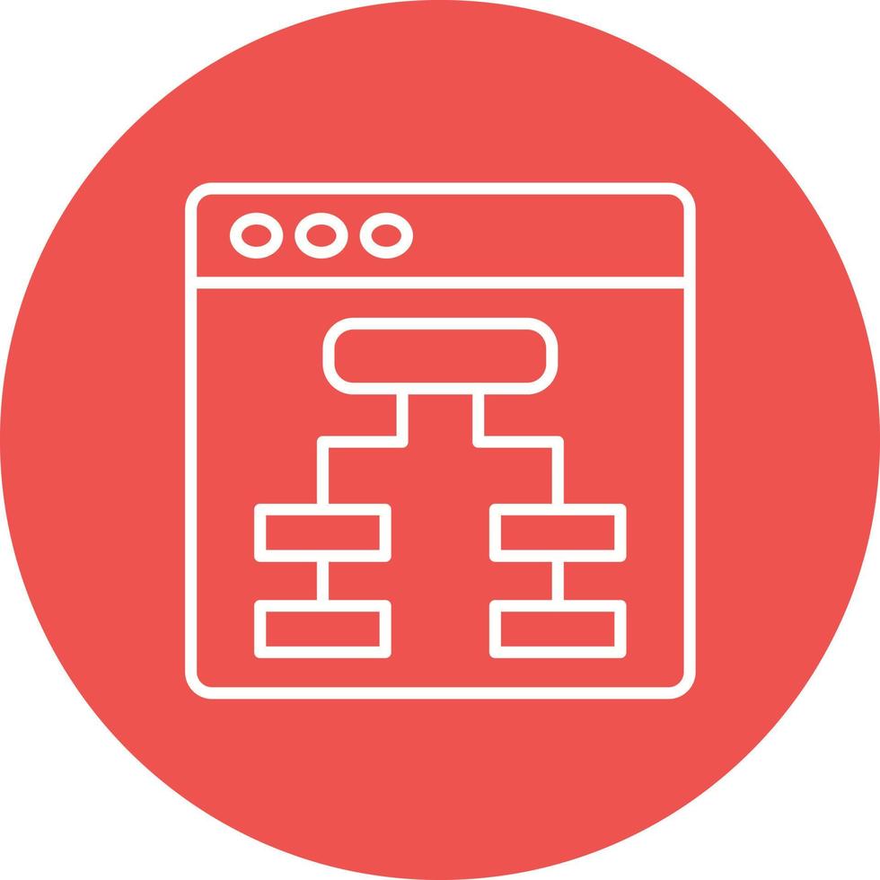 Ux Interface Line Circle Background Icon vector