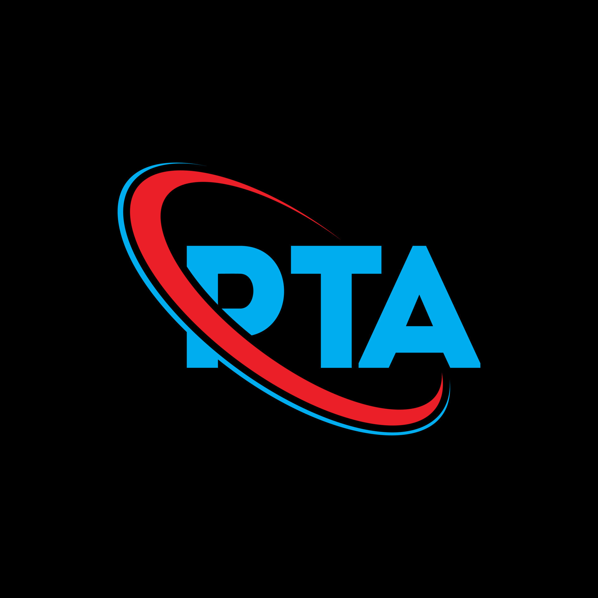 logotipo de pta letra pta diseño del logotipo de la letra pta