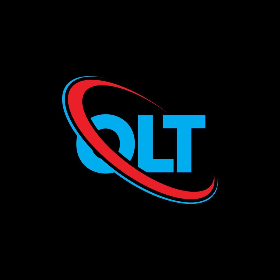 OLT logo. OLT letter. OLT letter logo design. Initials OLT logo linked with circle and uppercase monogram logo. OLT typography for technology, business and real estate brand. vector
