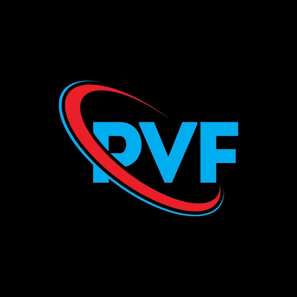 PVF logo. PVF letter. PVF letter logo design. Initials PVF logo linked with circle and uppercase monogram logo. PVF typography for technology, business and real estate brand. vector