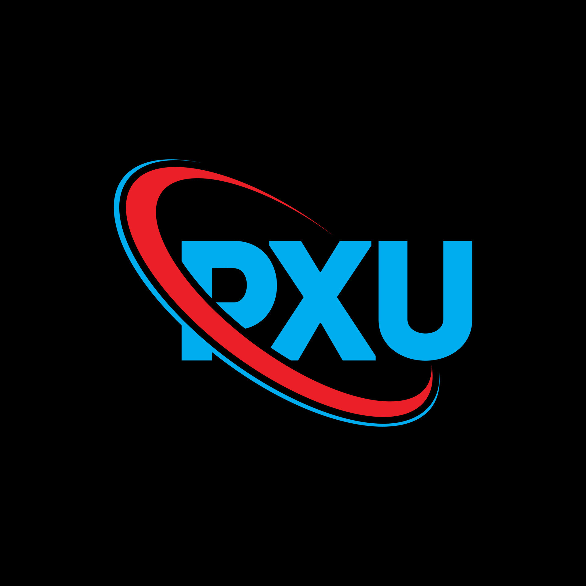 PXU logo. PXU letter. PXU letter logo design. Initials PXU logo linked