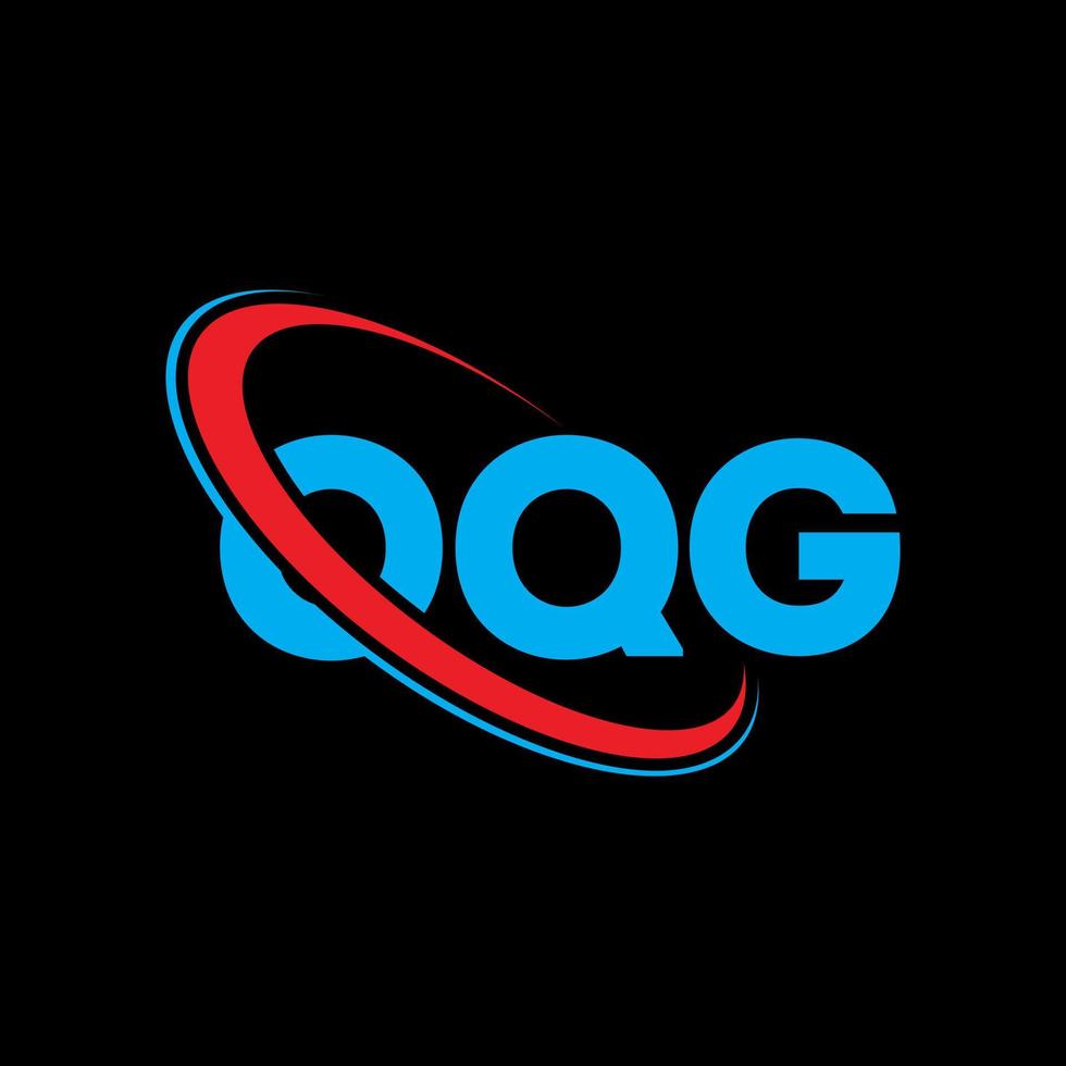 OQG logo. OQG letter. OQG letter logo design. Initials OQG logo linked with circle and uppercase monogram logo. OQG typography for technology, business and real estate brand. vector