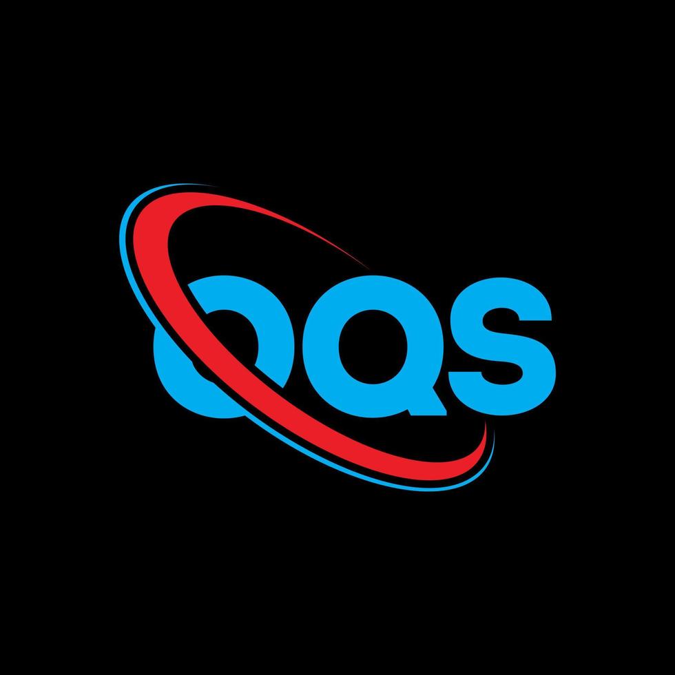 OQS logo. OQS letter. OQS letter logo design. Initials OQS logo linked with circle and uppercase monogram logo. OQS typography for technology, business and real estate brand. vector