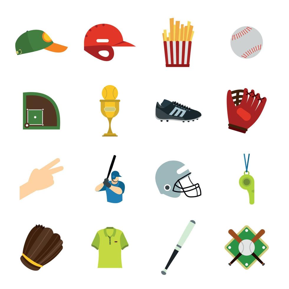 American football flat icons 9024409 Vector Art at Vecteezy