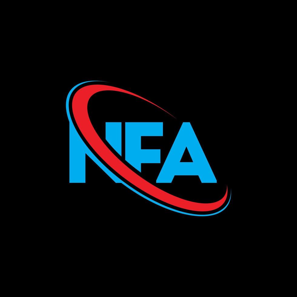 logotipo de la nfa carta nfa diseño del logotipo de la letra nfa