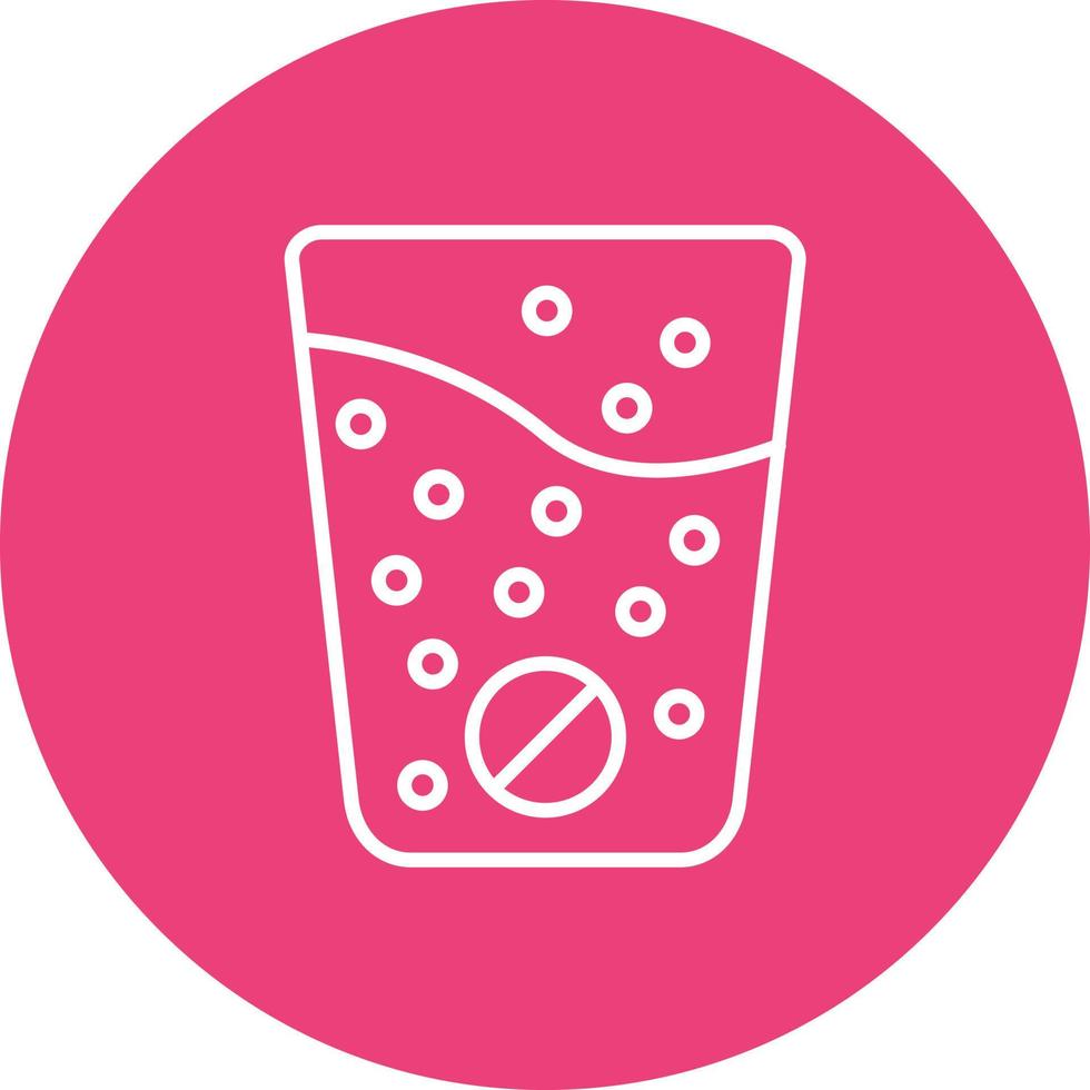 Effervescent Line Circle Background Icon vector