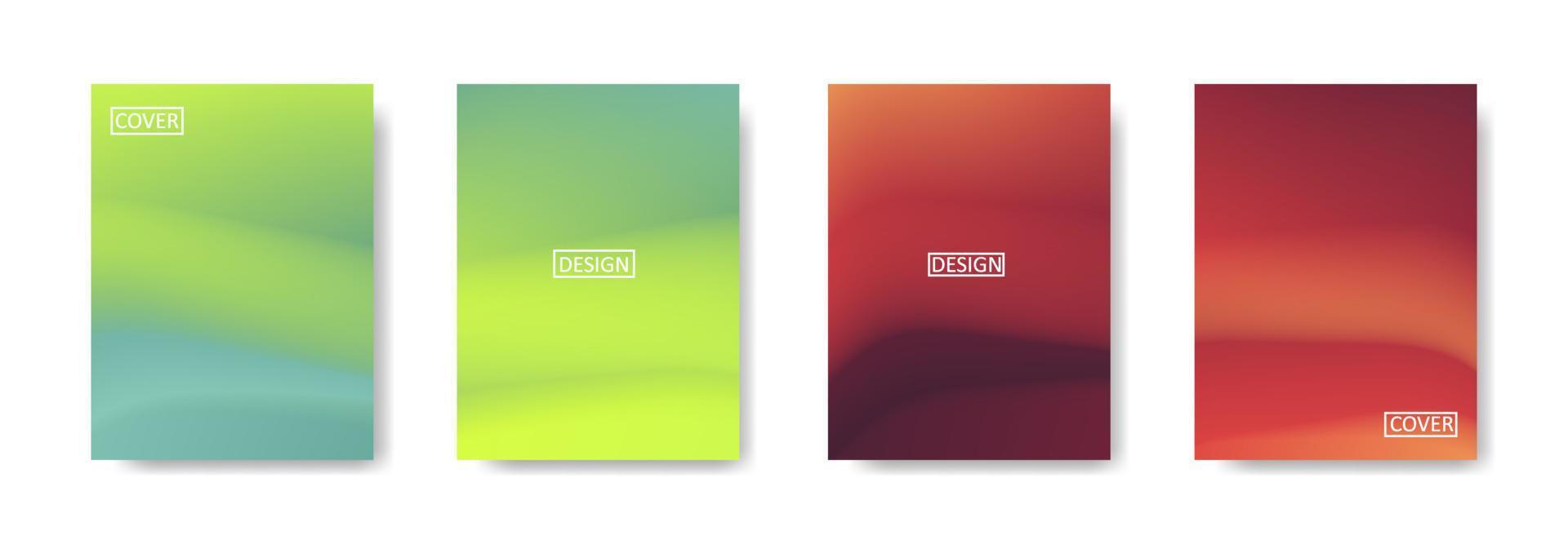 Set of abstract background with beautiful gradation color, colorful background for poster flyer banner backdrop.vertical banner.cool fluid background vector illustration