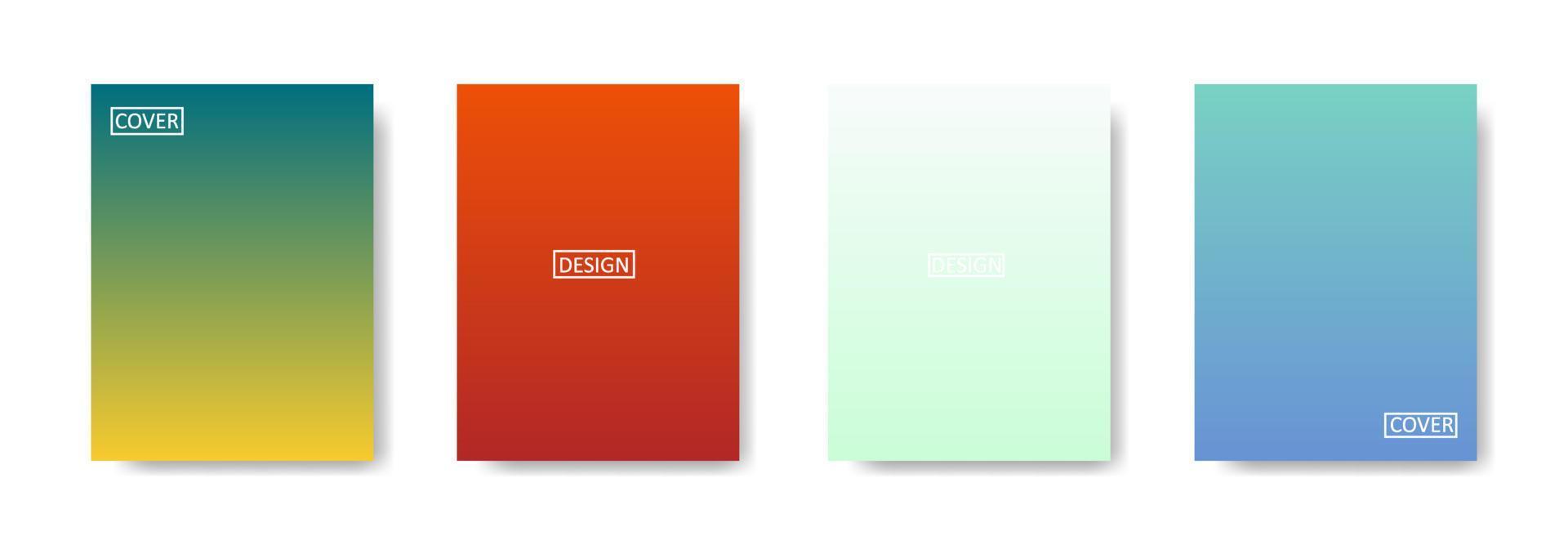 beautiful gradation colorful background for flyer poster cover vector