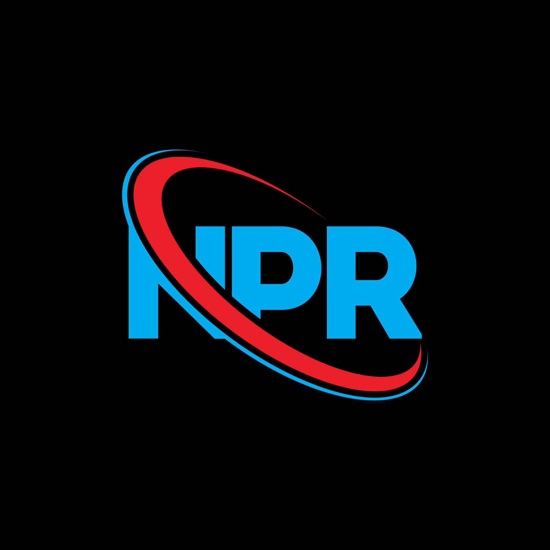logotipo de NPR carta npr diseño del logotipo de la letra npr