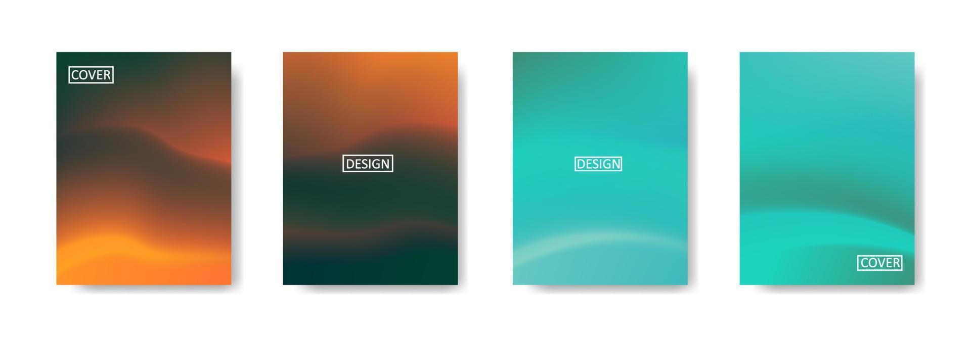 Set of abstract background with beautiful gradation color, colorful background for poster flyer banner backdrop.vertical banner.cool fluid background vector illustration