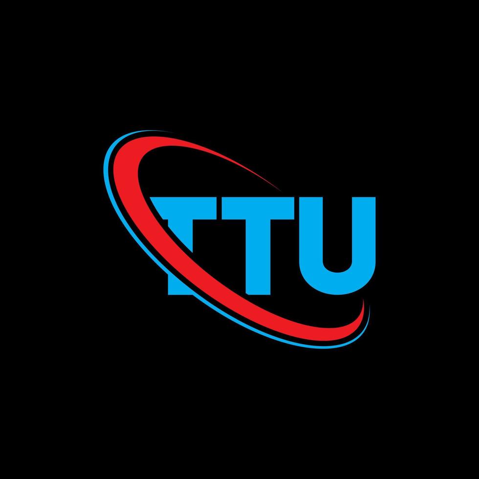 TTU logo. TTU letter. TTU letter logo design. Initials TTU logo linked with circle and uppercase monogram logo. TTU typography for technology, business and real estate brand. vector