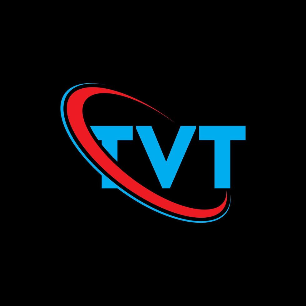 logotipo de tv carta tvt. diseño del logotipo de la letra tvt. logotipo de tvt iniciales vinculado con círculo y logotipo de monograma en mayúsculas. tipografía tvt para tecnología, negocios y marca inmobiliaria. vector