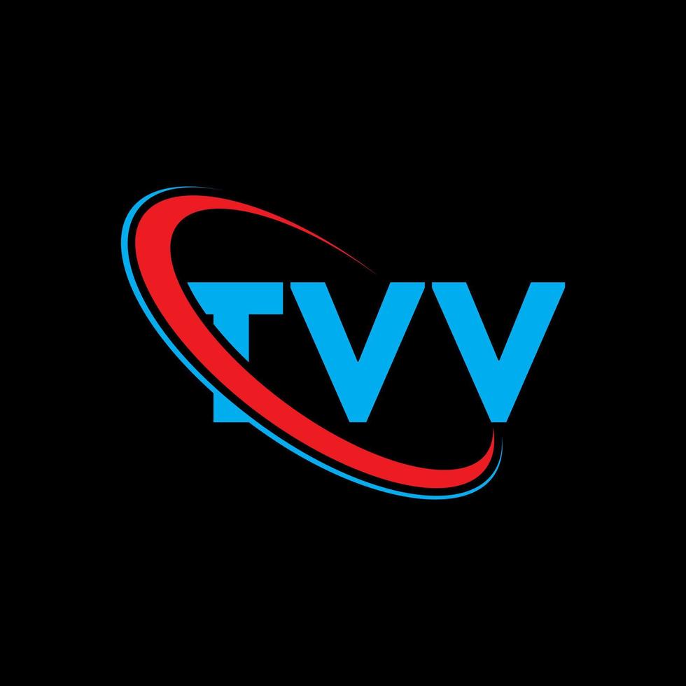 TVV logo. TVV letter. TVV letter logo design. Initials TVV logo linked with circle and uppercase monogram logo. TVV typography for technology, business and real estate brand. vector