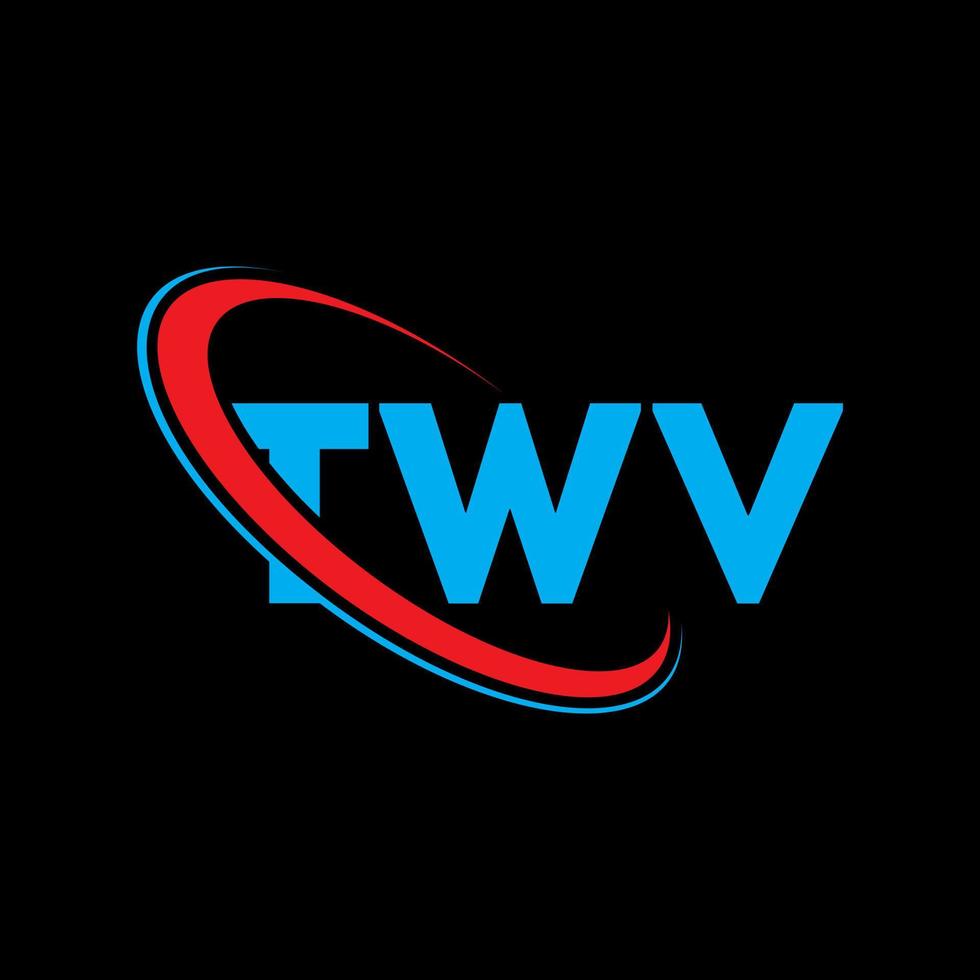 TWV logo. TWV letter. TWV letter logo design. Initials TWV logo linked with circle and uppercase monogram logo. TWV typography for technology, business and real estate brand. vector