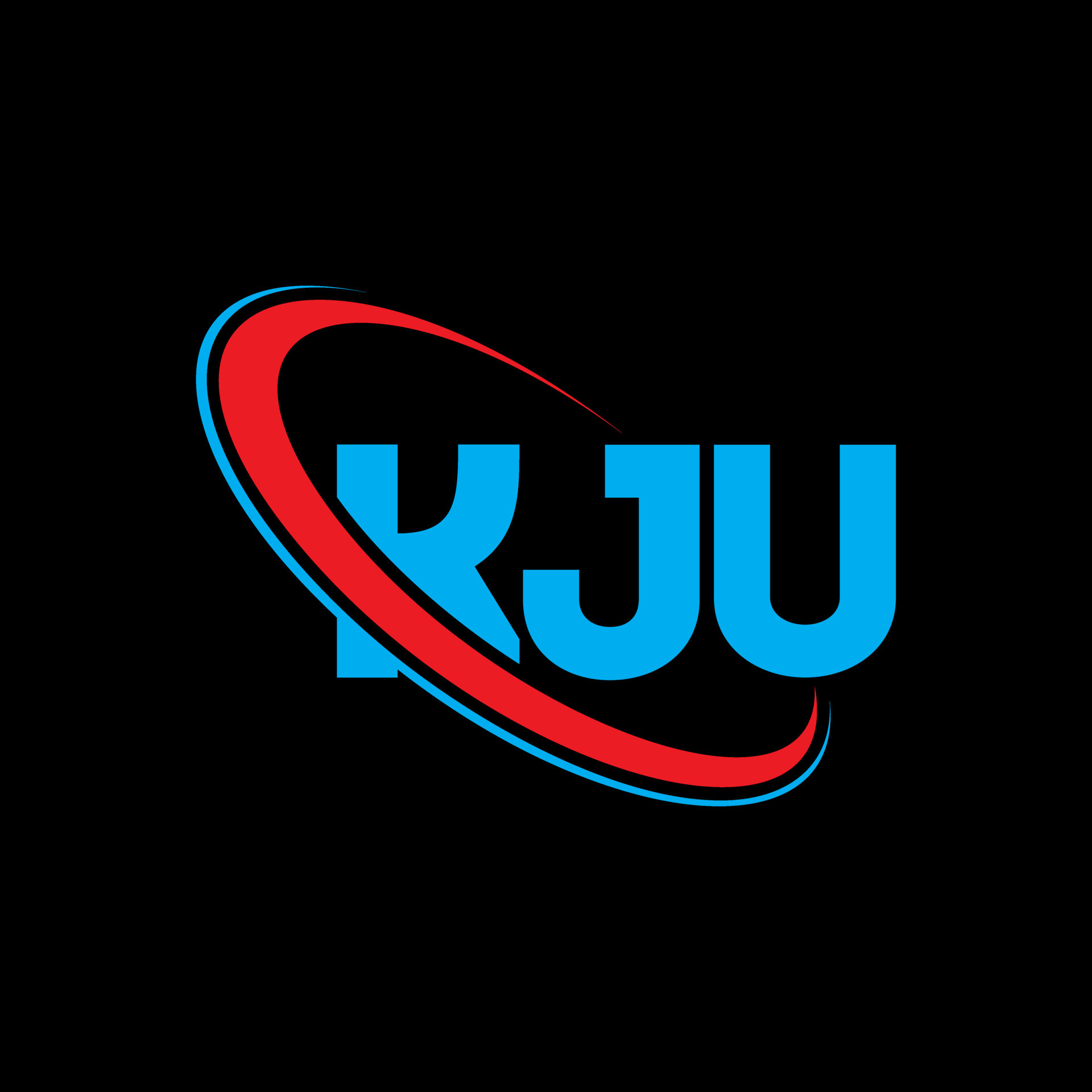 KJU logo. KJU letter. KJU letter logo design. Initials KJU logo linked