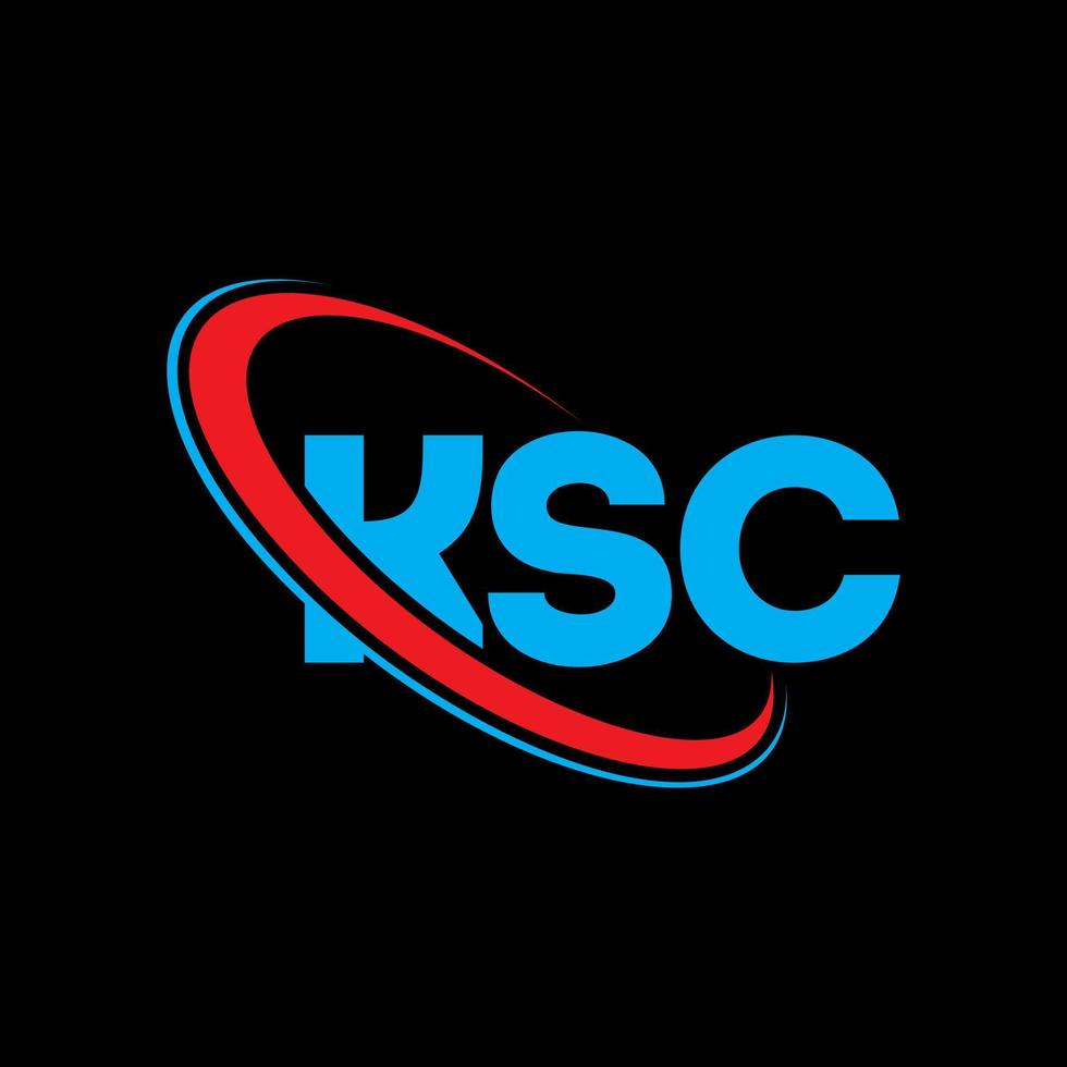 logotipo de ksc. letra ksc. diseño del logotipo de la letra ksc