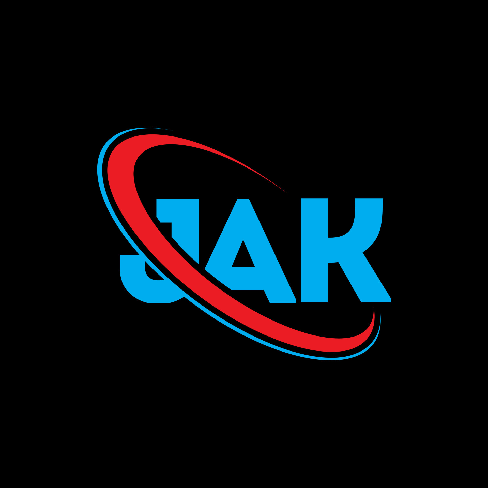 JAK logo. JAK letter. JAK letter logo design. Initials JAK logo linked