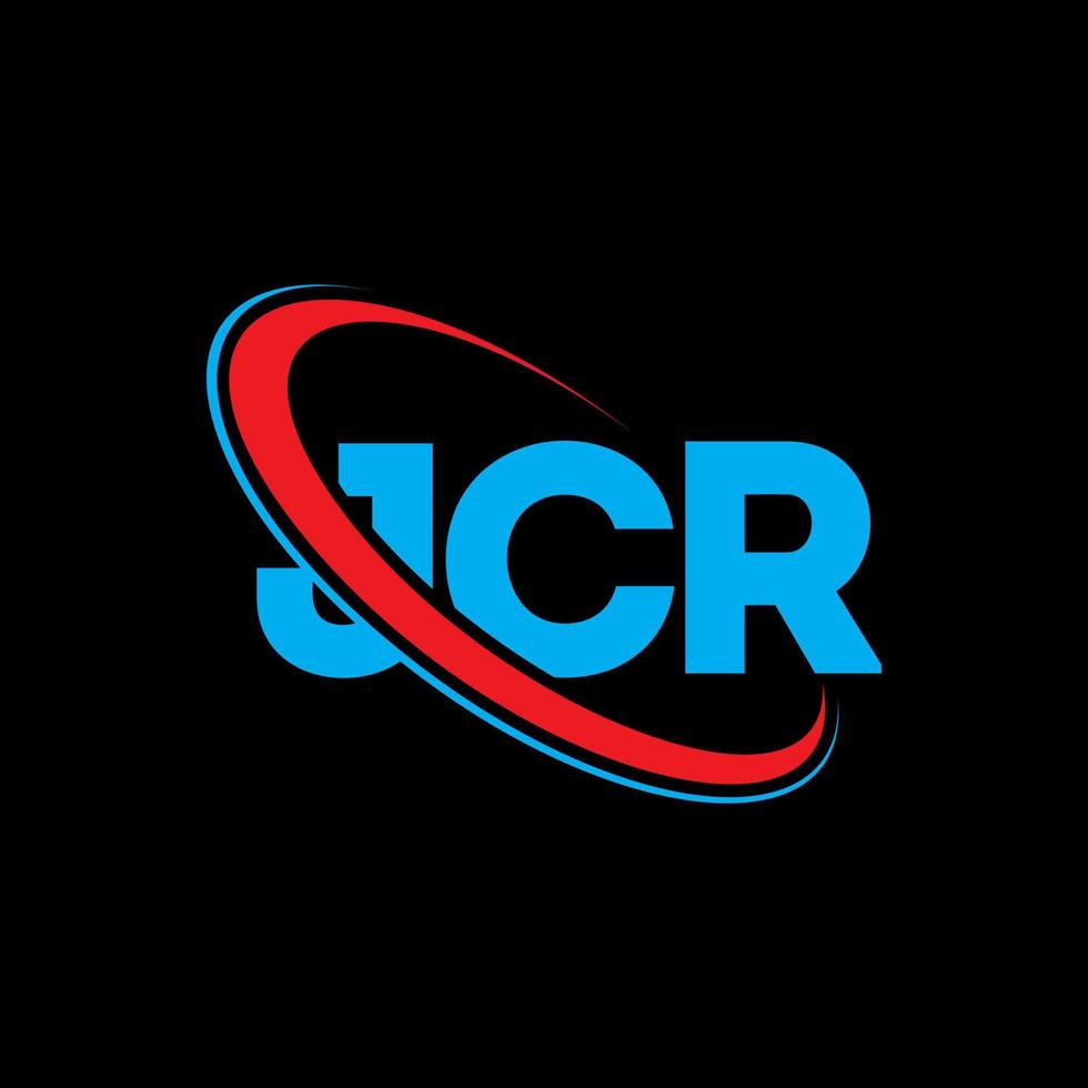 JCR logo. JCR letter. JCR letter logo design. Initials JCR logo linked with circle and uppercase monogram logo. JCR typography for technology, business and real estate brand. vector
