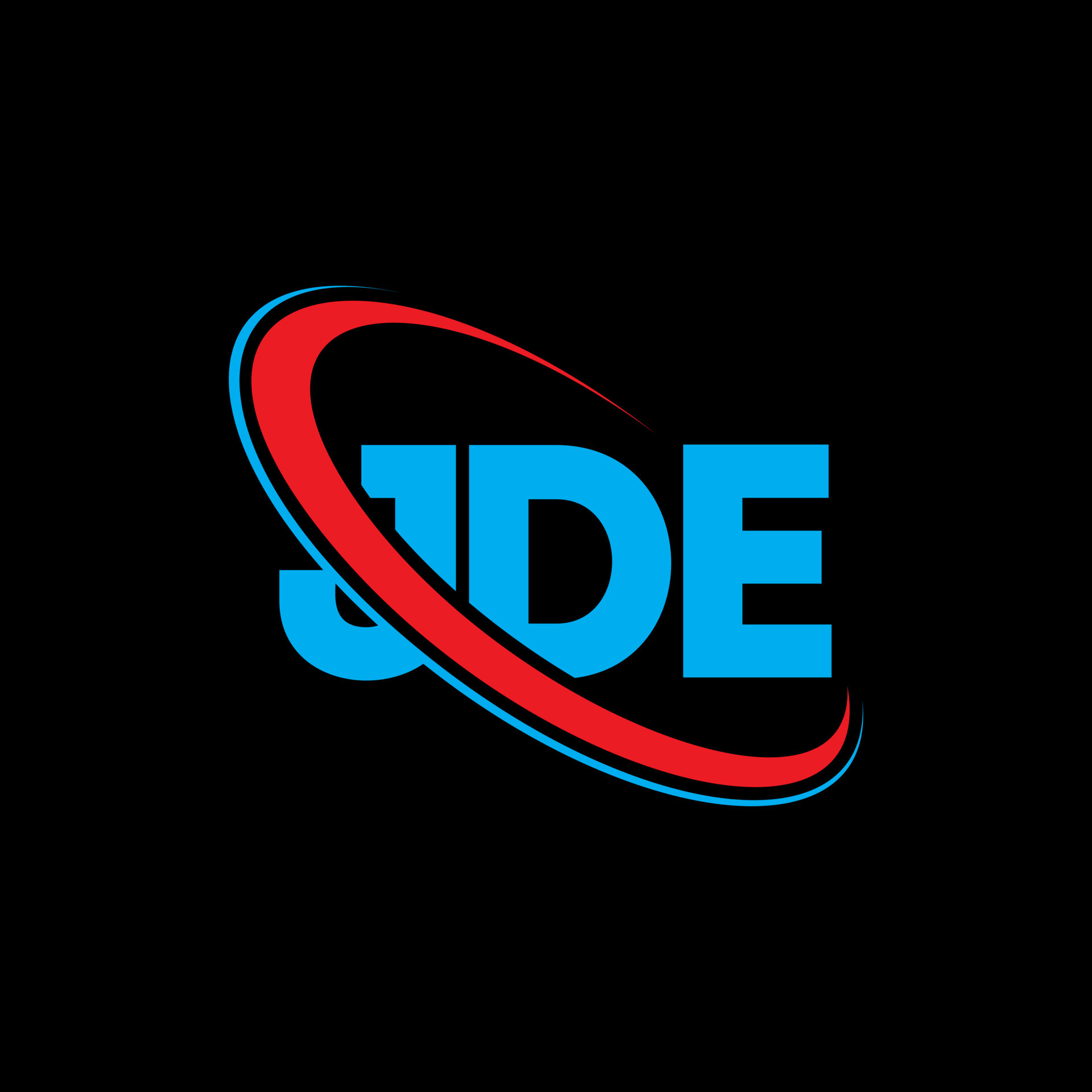 logotipo jde. carta jde. diseño del logotipo de la letra jde. logotipo