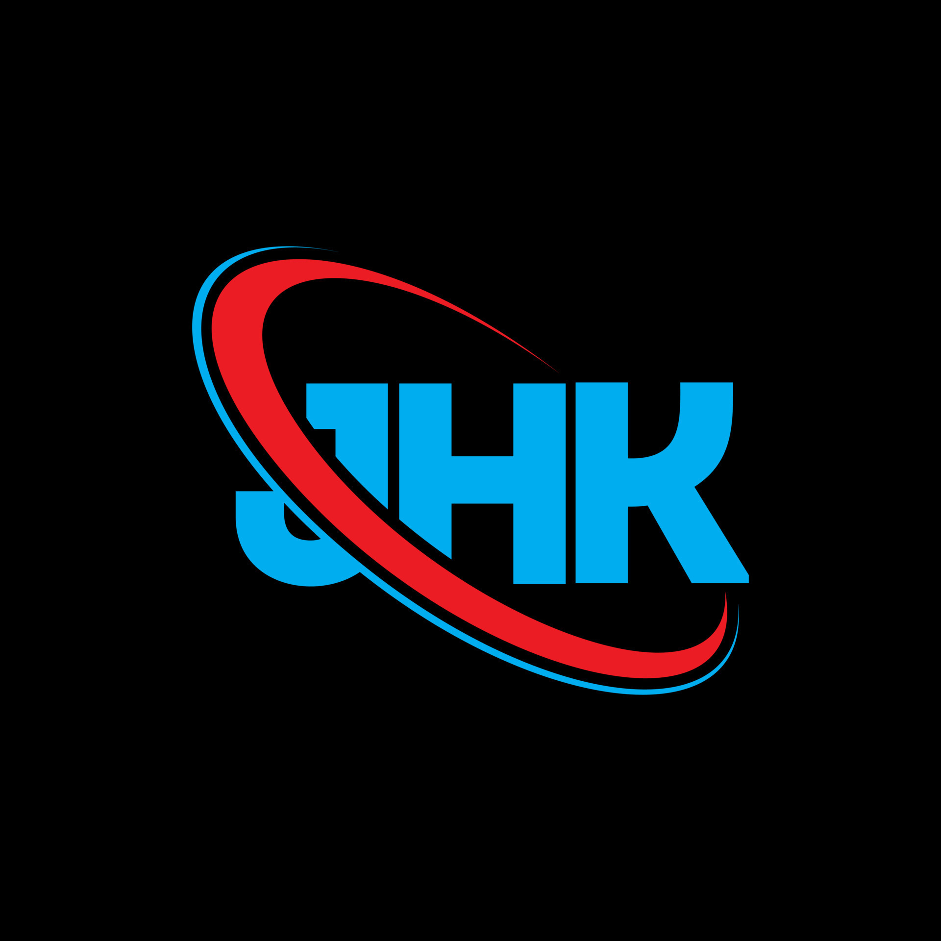 logotipo de jhk. letra jhk. diseño del logotipo de la letra jhk