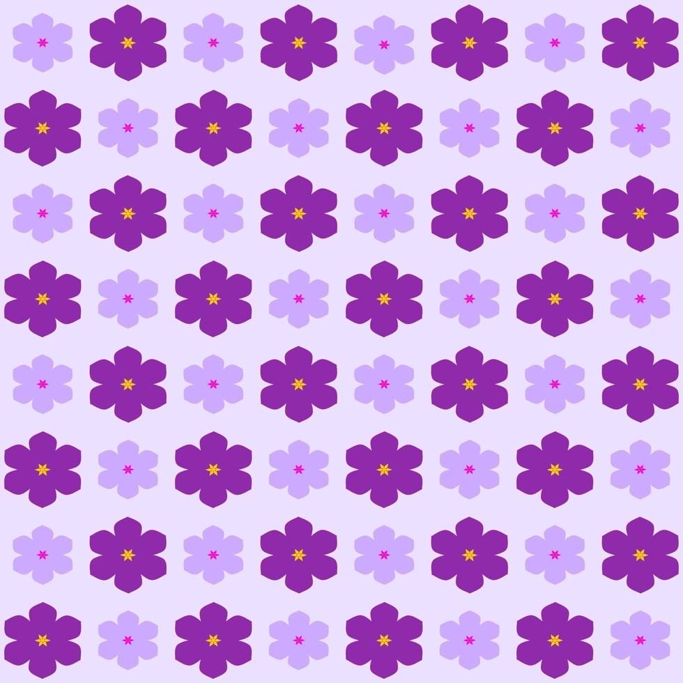 patrón floral simple abstracto sin costuras. tono violeta de fondo de vector de color. papel, tela, tela, tela, vestido, servilleta, cubierta, cama, impresión o envoltura.