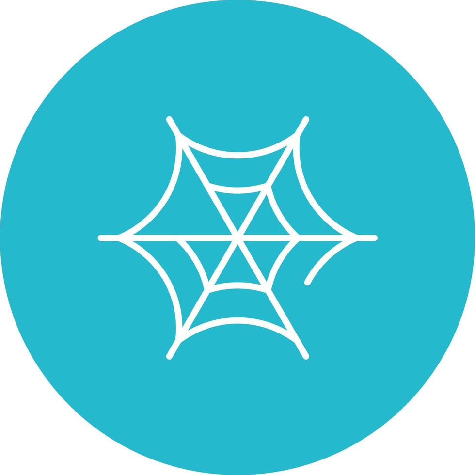 Spider Web Line Circle Background Icon vector