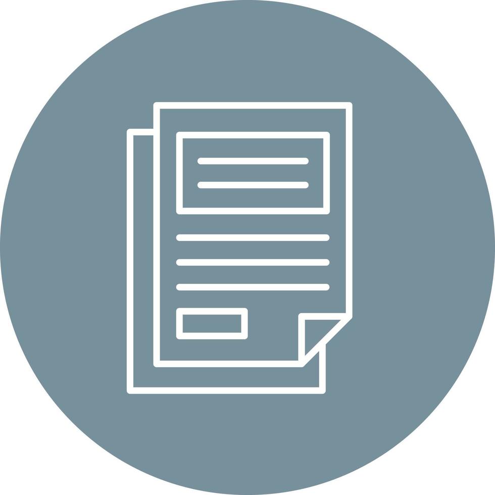 Files Line Circle Background Icon vector