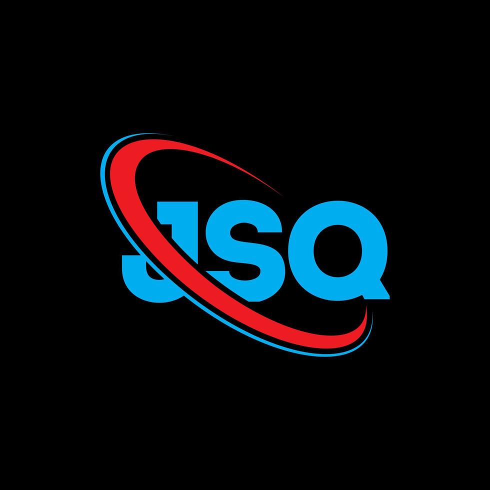 logotipo jsq. letra jsq. diseño de logotipo de letra jsq. Logotipo de las iniciales jsq vinculado con un círculo y un logotipo de monograma en mayúsculas. tipografía jsq para tecnología, negocios y marca inmobiliaria. vector