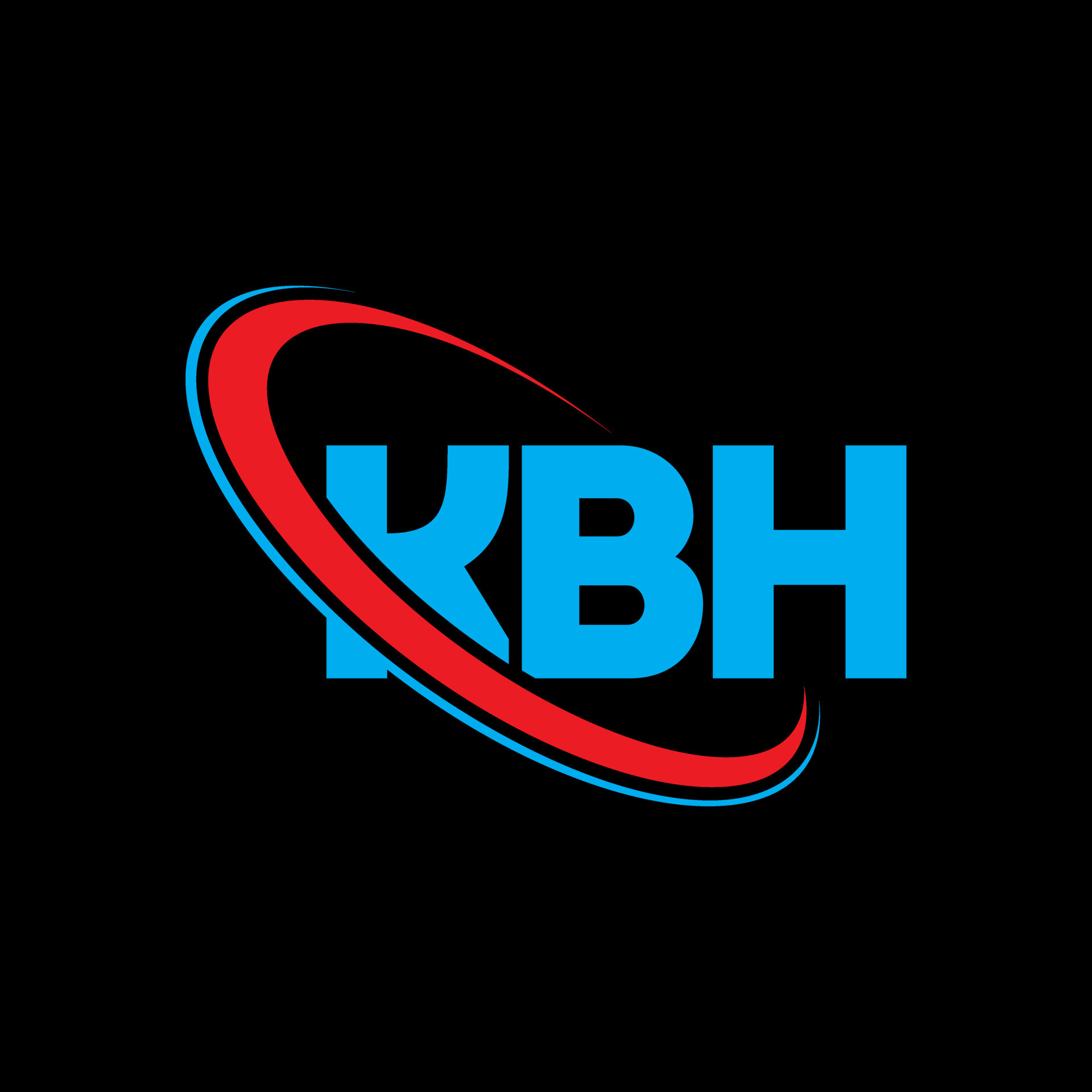 logotipo de kbh. letra kbh. diseño del logotipo de la letra kbh